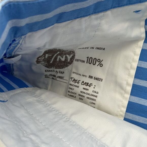 Gap Short Womens‎ Size 2 Blue White Striped Boyfriend Roll Up - Picture 6 of 6